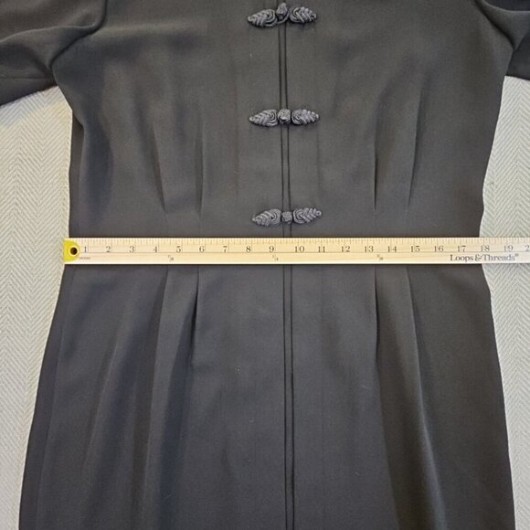 Debra Michaels Collection Dress Women's Size 14 Black Short Sleeve Embroidery - Picture 8 of 16